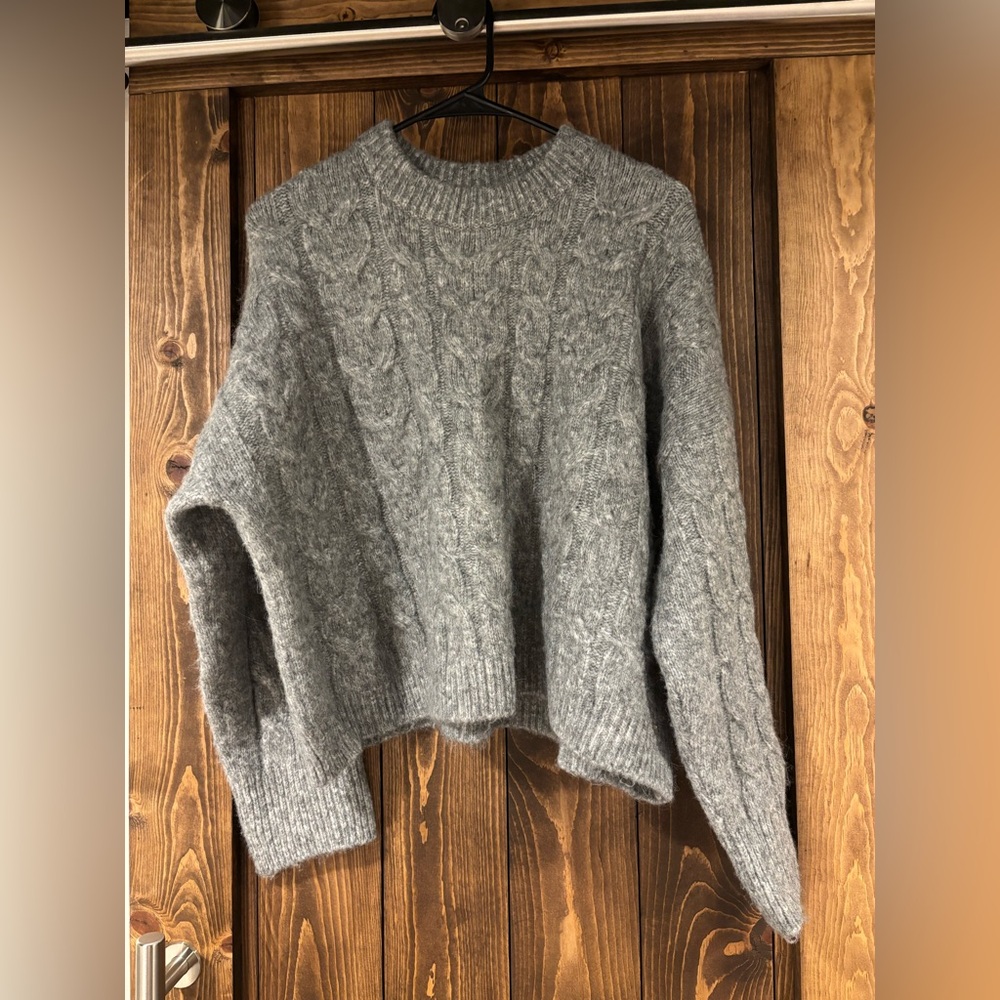 Abercrombie & Fitch Fair Isle Cropped Sweater Medium